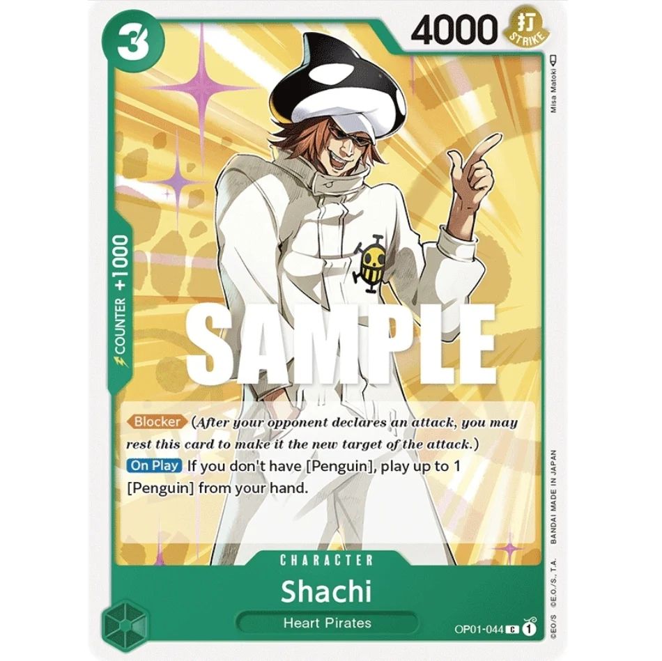 ONE PIECE CARD GAME OP01-044 C SHACHI "ROMANCE DAWN INGLÉS"