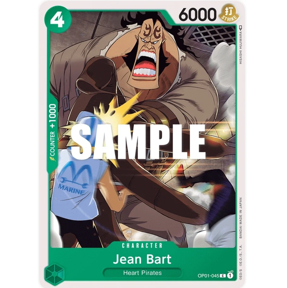 ONE PIECE CARD GAME OP01-045 C JEAN BART "ROMANCE DAWN INGLÉS"