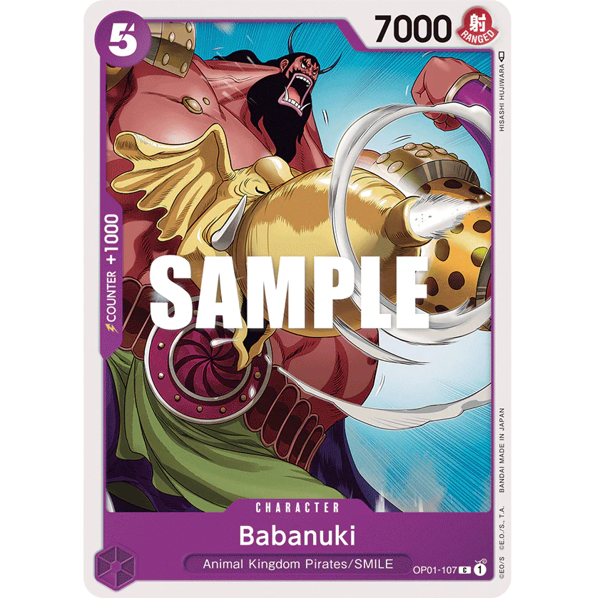 ONE PIECE CARD GAME OP01-107 C BABANUKI "ROMANCE DAWN INGLÉS"