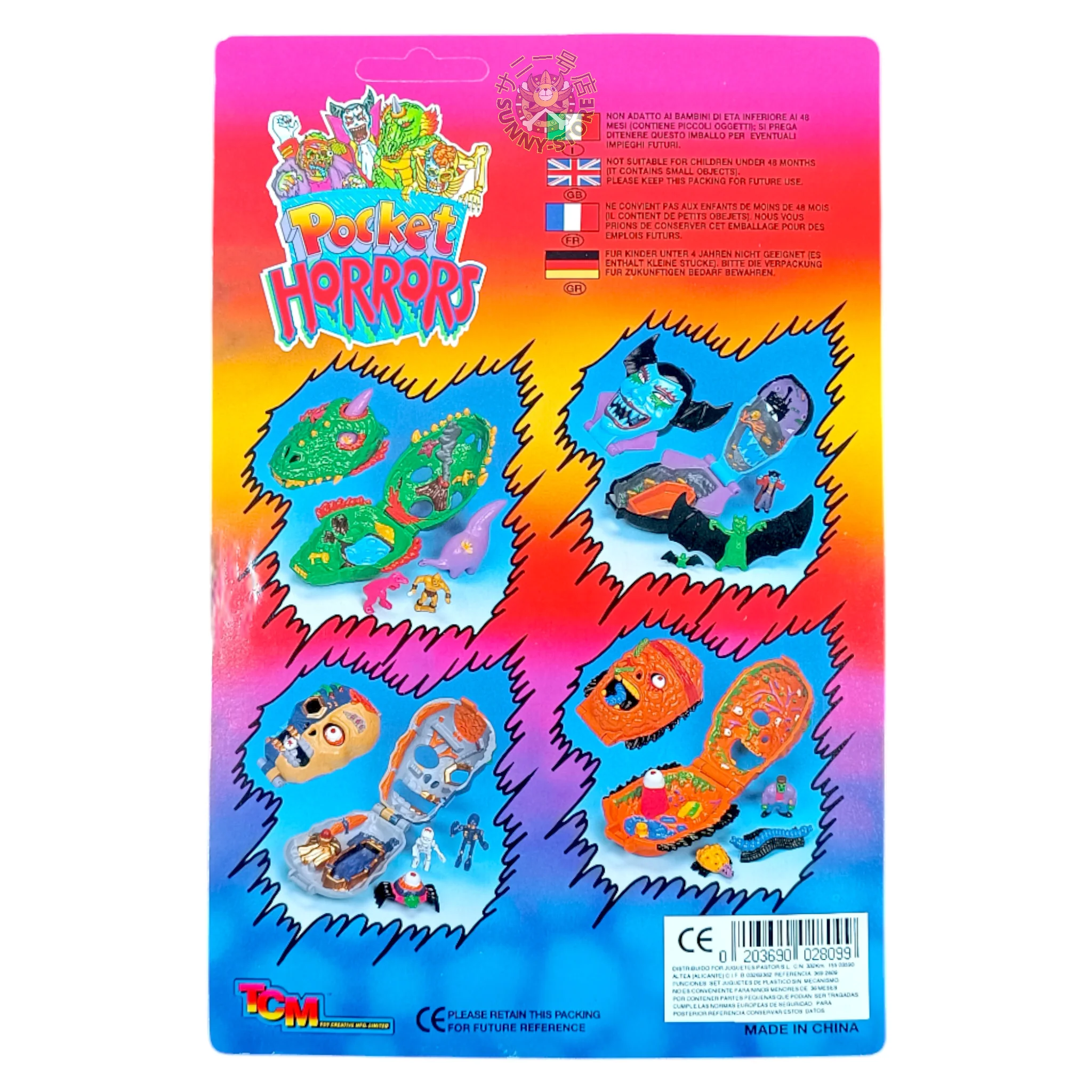 PLAYSET POCKET HORRORS GALAXI SKELETON TCM - MIGHTY MAX KNOCKOFF KO ’90 - Image 2