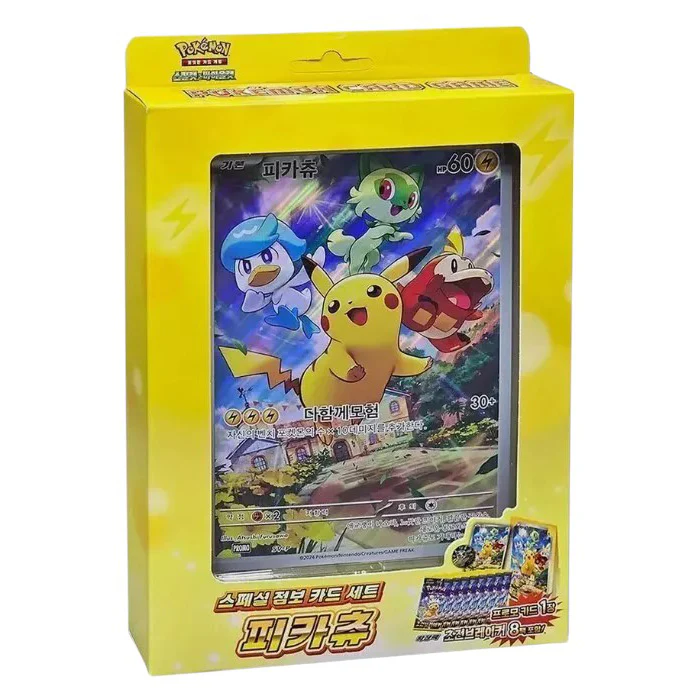 POKEMON SCARLET & VIOLET SPECIAL JUMBO CARD SET PIKACHU - COREANO