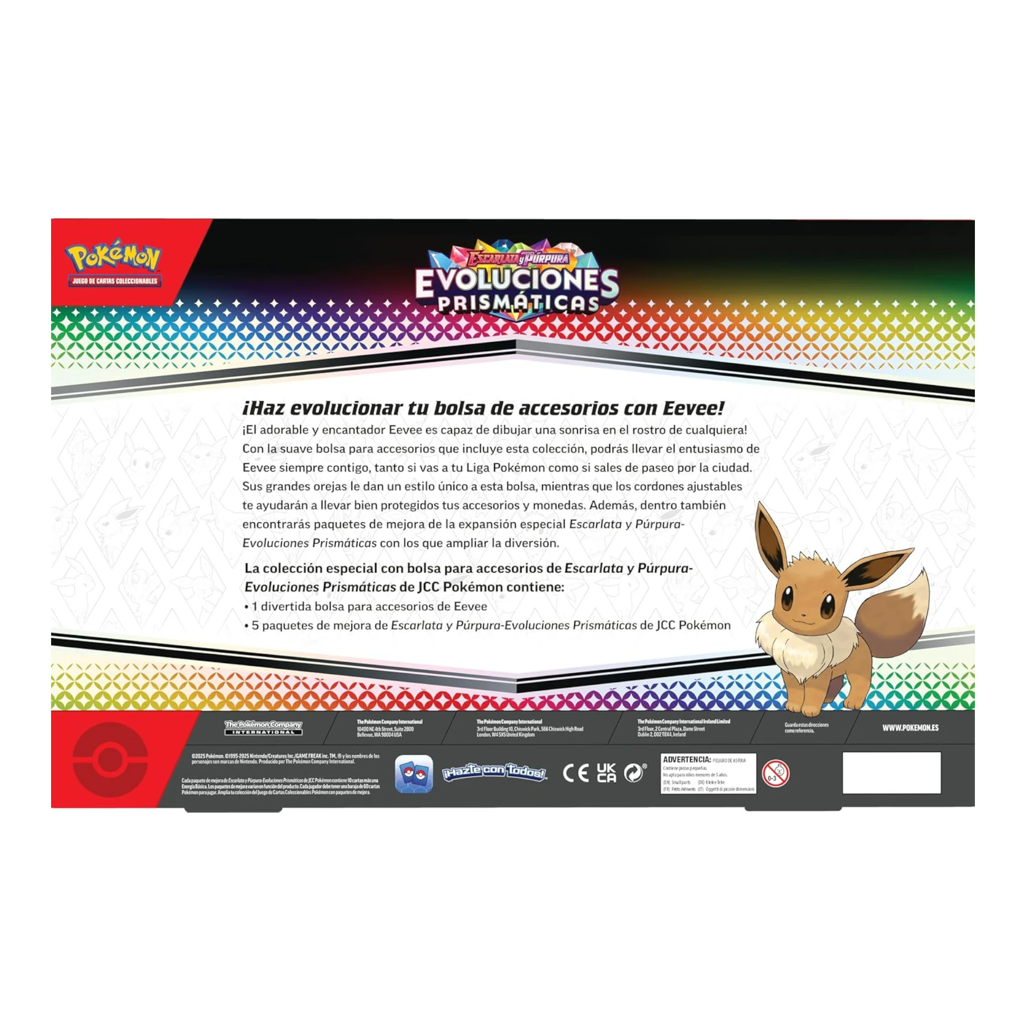 POKEMON TCG ACCESSORY POUCH COLLECTION PRISMATIC EVOLUTIONS 8.5 SPECIAL COLLECTION (ESPAÑOL) - Image 4