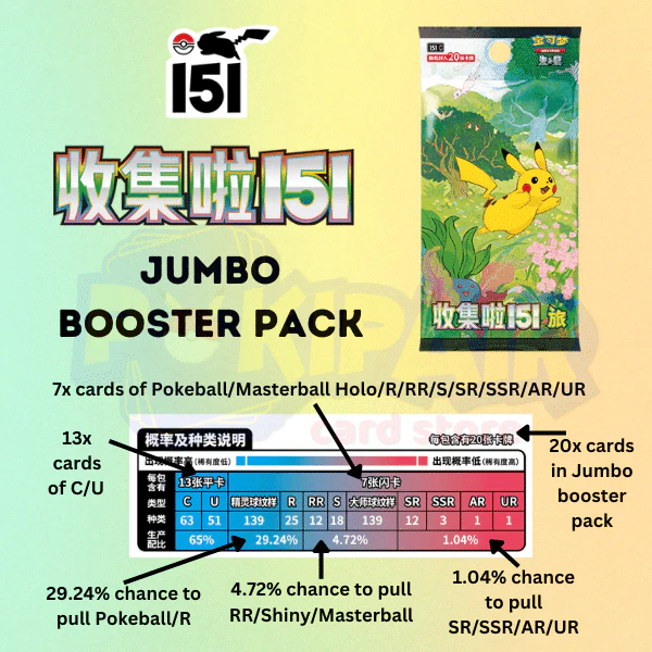 POKEMON TCG CHINESE COLLECT 151 C JOURNEY JUMBO - Image 4