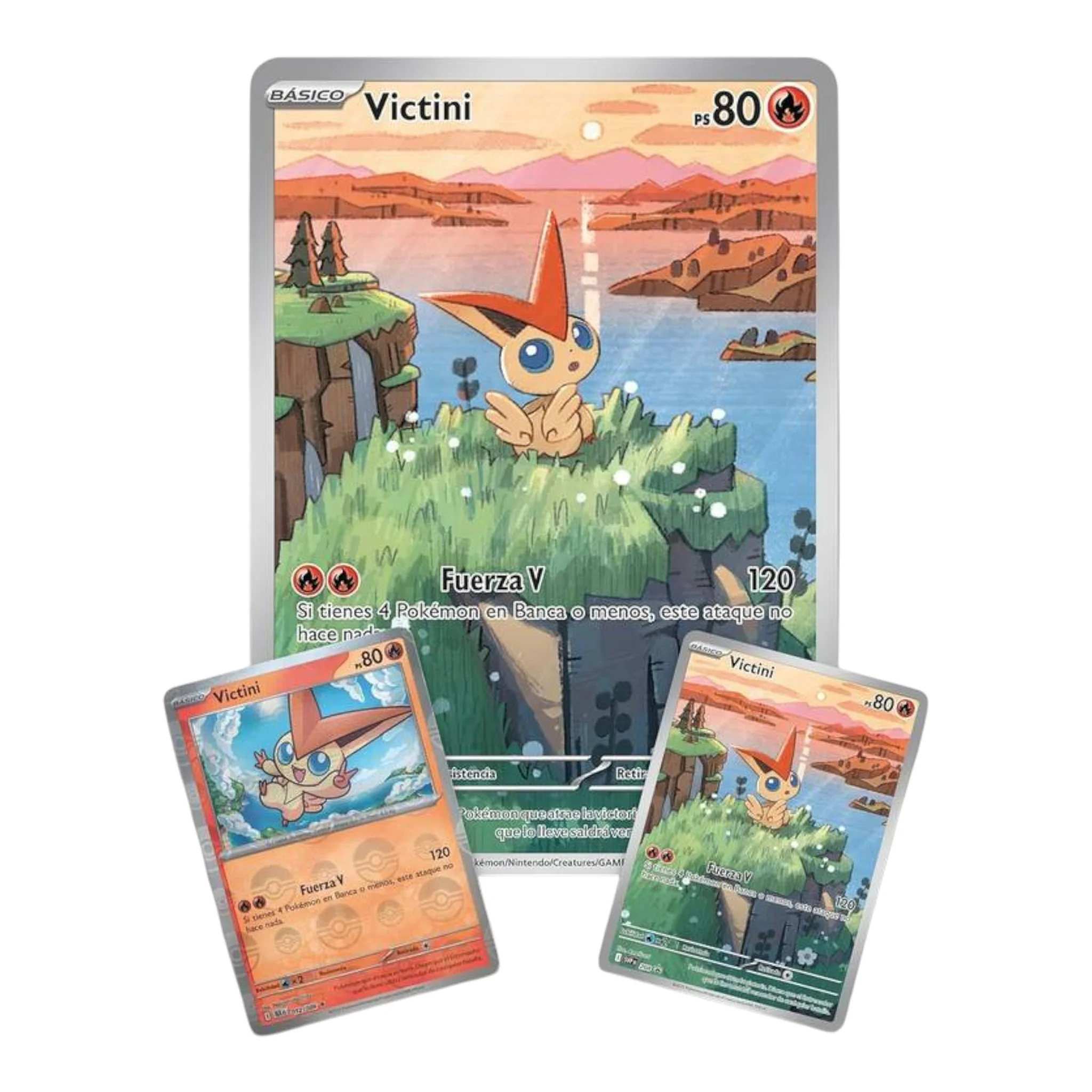 POKEMON TCG VICTINI COLECCIÓN FULGOR NEGRO Y LLAMA BLANCA (ESPAÑOL) - Image 2