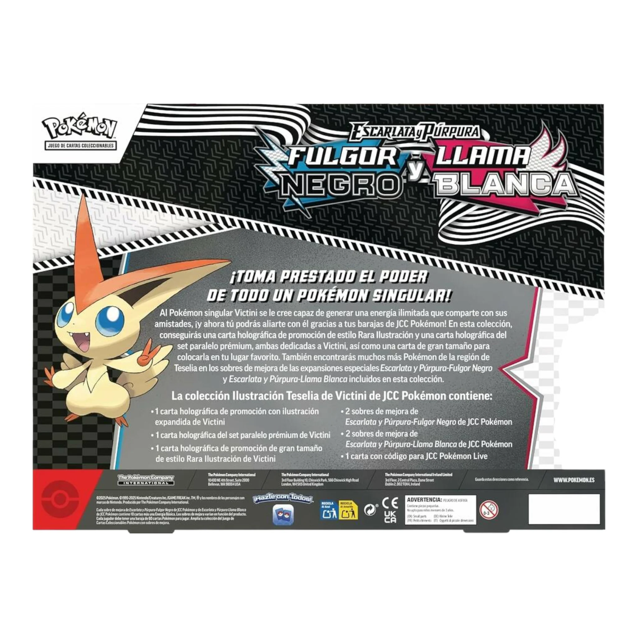 POKEMON TCG VICTINI COLECCIÓN FULGOR NEGRO Y LLAMA BLANCA (ESPAÑOL) - Image 3