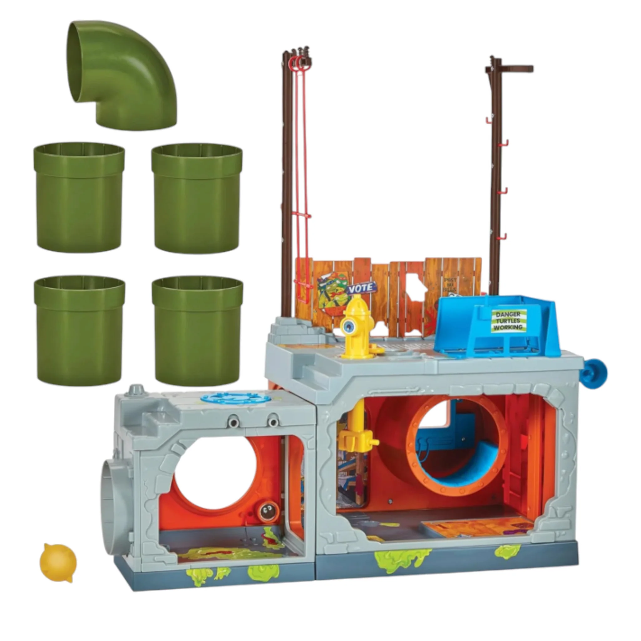 SECRET SEWER LID PLAYSET CLASSIC TMNT MUTANT MODULE - PLAYMATES TOYS - Image 3