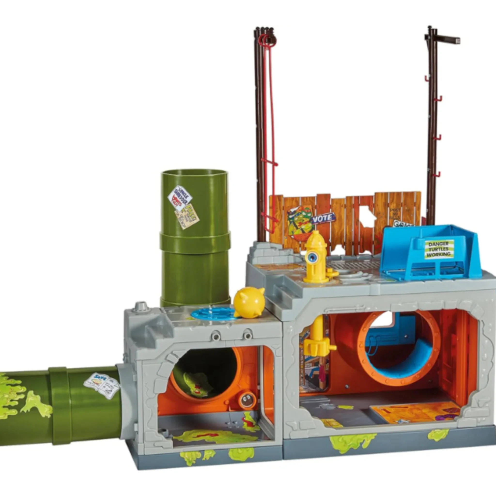 SECRET SEWER LID PLAYSET CLASSIC TMNT MUTANT MODULE - PLAYMATES TOYS - Image 4