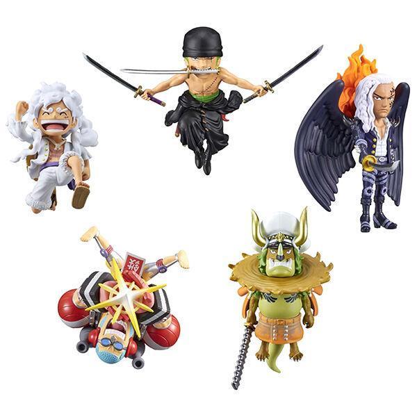 SET WORLD COLLECTABLE FIGURE WCF WANOKUNI ONIGASHIMA 11 ONE PIECE 5 FIGURAS - Image 2