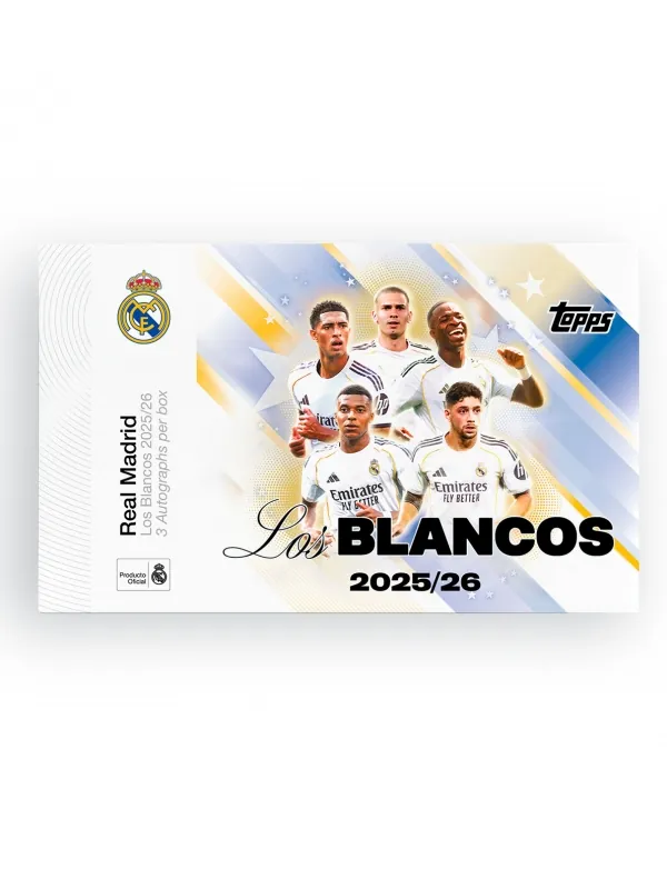 TOPPS FC REAL MADRID HOBBY BOX LOS BLANCOS 2025/26