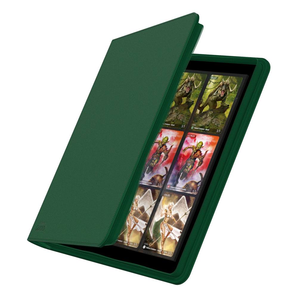 Album cartas TCG Ultimate Guard Zipfolio 480 - 24-Pocket XenoSkin (Quadrow) - Verde - Image 4