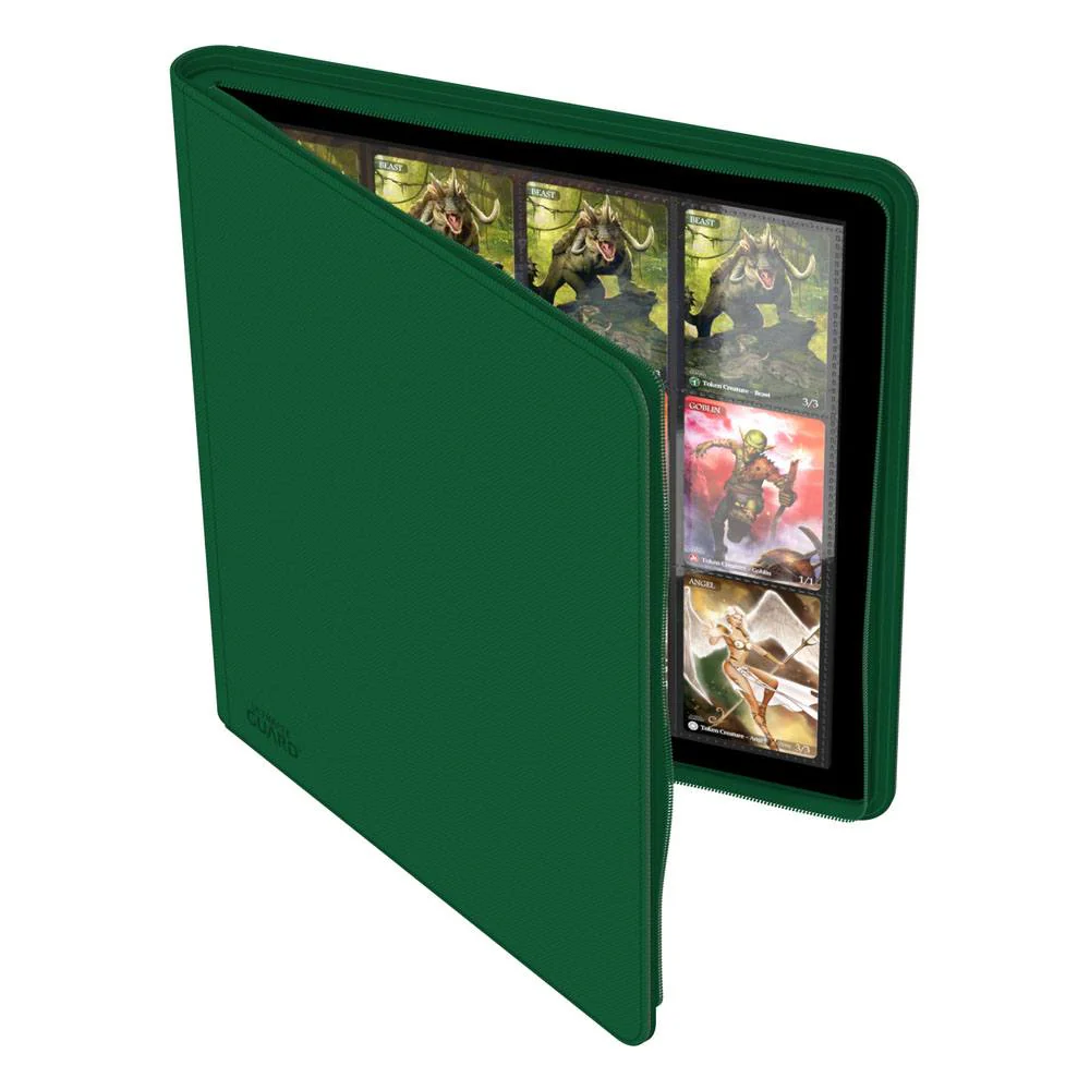 Album cartas TCG Ultimate Guard Zipfolio 480 - 24-Pocket XenoSkin (Quadrow) - Verde - Image 5