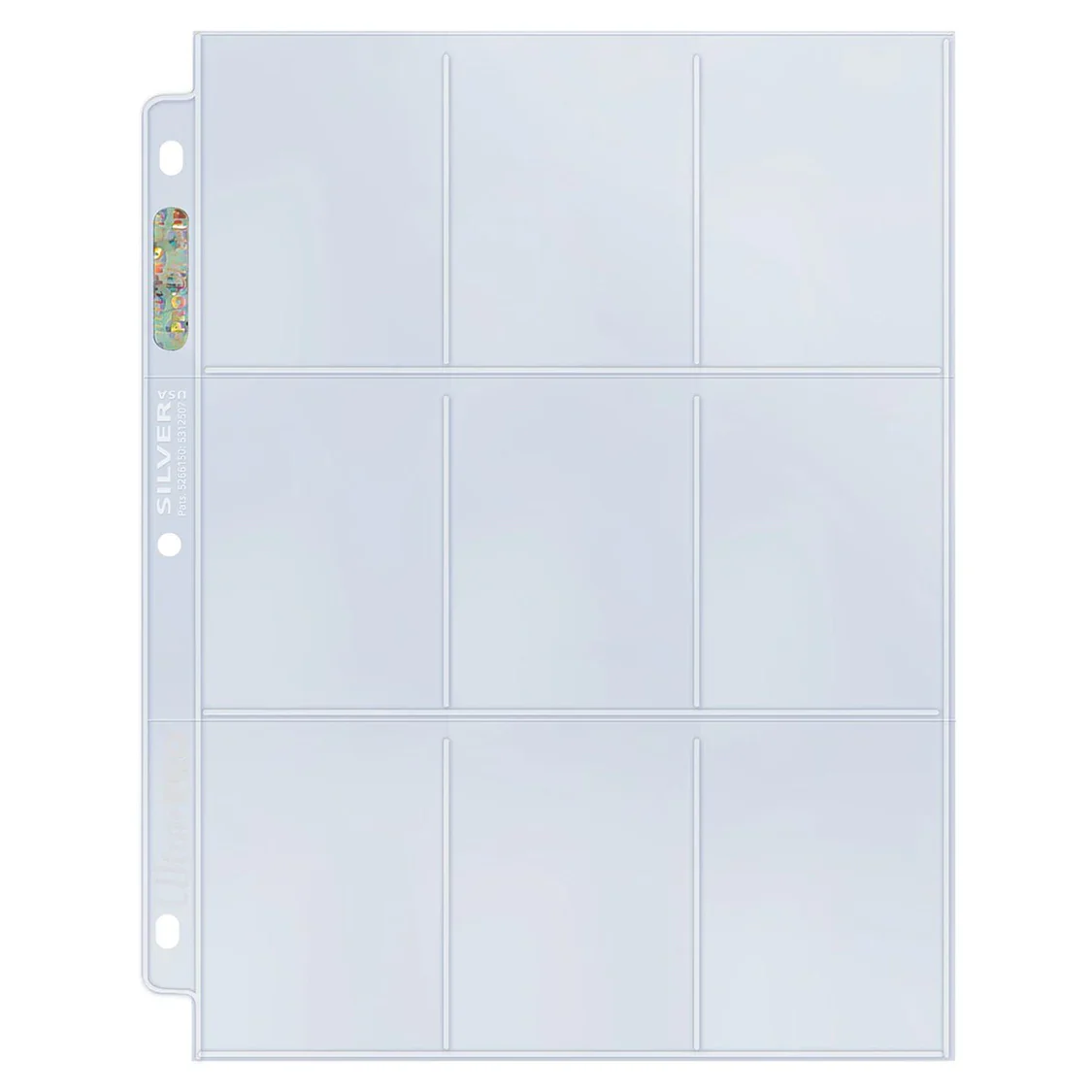 ULTRA PRO - HOJAS 9 BOLSILLOS SILVER SERIES (100)